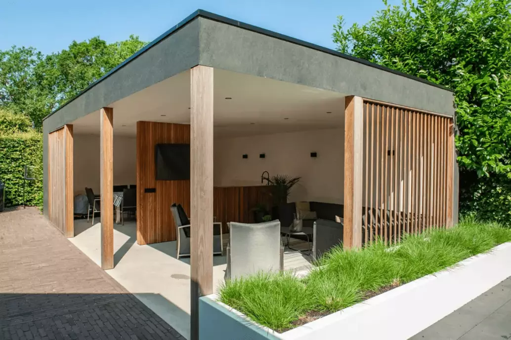 Bindels Buiten Beleving - Tuin met luxe tuinkamer en hoogwaardige elementen - Luxury Gardens Platform 1