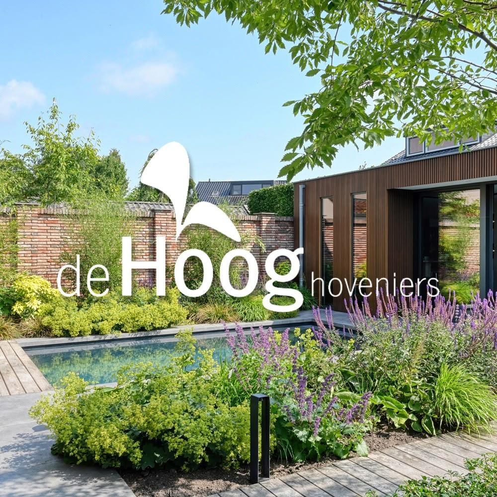 luxe sfeervolle patiotuin met zwembad en overkapping